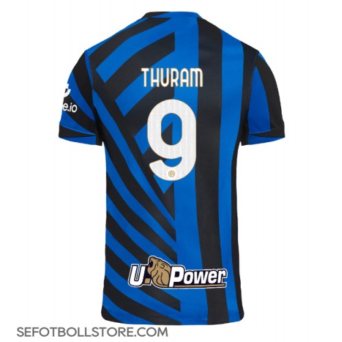 Inter Milan Marcus Thuram #9 Replika Hemmatröja 2024-25 Kortärmad